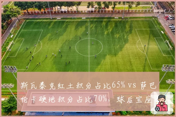 斯瓦泰克红土积分占比65% vs 萨巴伦卡硬地积分占比70%，球后宝座面临场地偏好考验